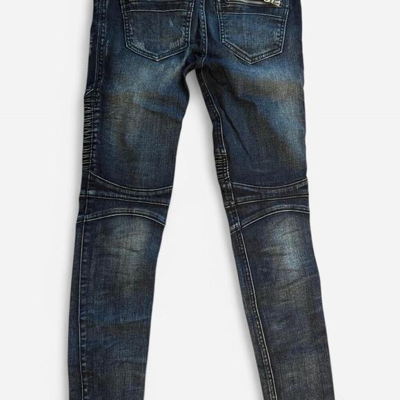 Rock revival blue denim biker - Picture 3 of 5